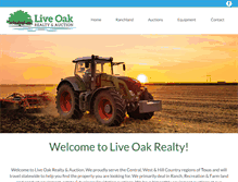 Tablet Screenshot of liveoakrlt.com